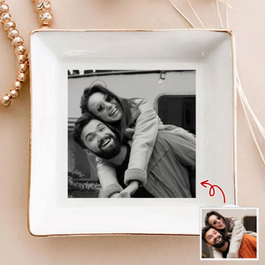 Custom Photo Jewelry Dish Gift For Couple TH10 896543