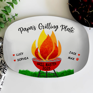 Personalized Daddy's Grilling Plate Platter Gift For Father's Day, Birthday HO82 893978
