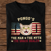 Custom Photo Cat - Cat's Dad The Man The Myth The Dealer American Flag Dad Shirt HA75 892442