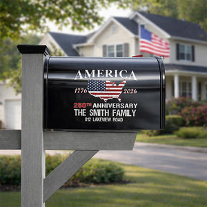 Personalized America 250th Anniversary Mailbox Decal HO82 901032