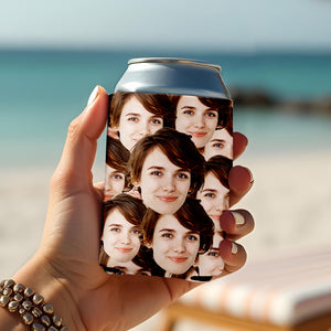 Custom Photo Funny Face Personalized Print Full Can Cooler HA75 892852