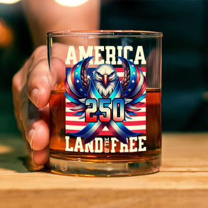 America 250 USA Freedom Liberty Whiskey Glass HA75 897290