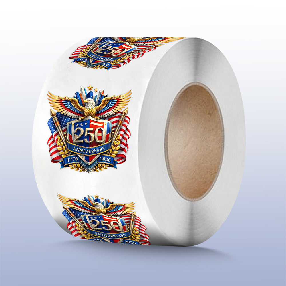 250 Years of Freedom America Anniversary Roll Sticker CH07 910598