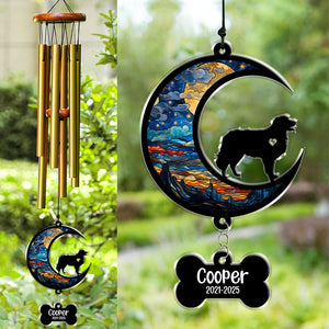 Custom Name And Dog Memorial Acrylic Wind Chimes TH10 894209