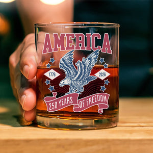 America 1776 - 2026 250 Years Of Freedom Whiskey Glass HA75 897022