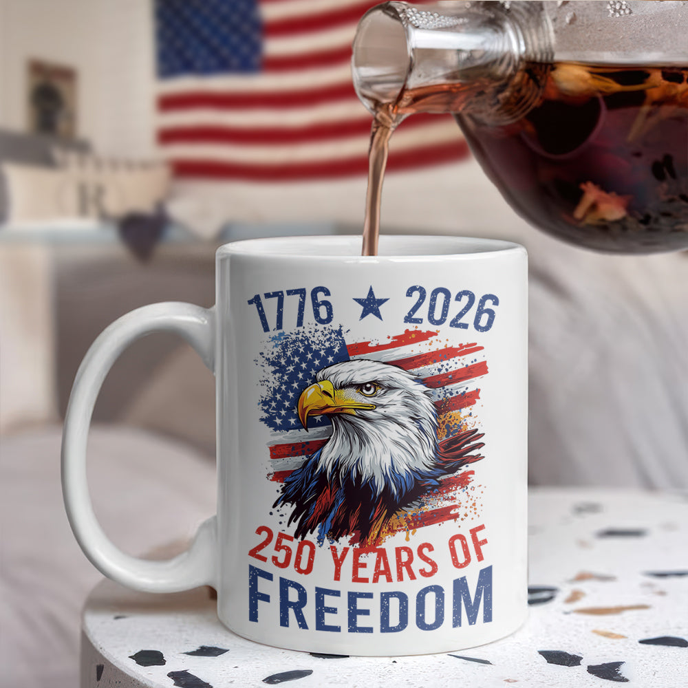 America Semiquincentennial 250 Years Of Freedom White Mug CH07 896702