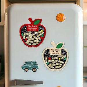 Personalized Thank You Teacher Acrylic Apple Shaking Magnet Gift From Students HO82 894288