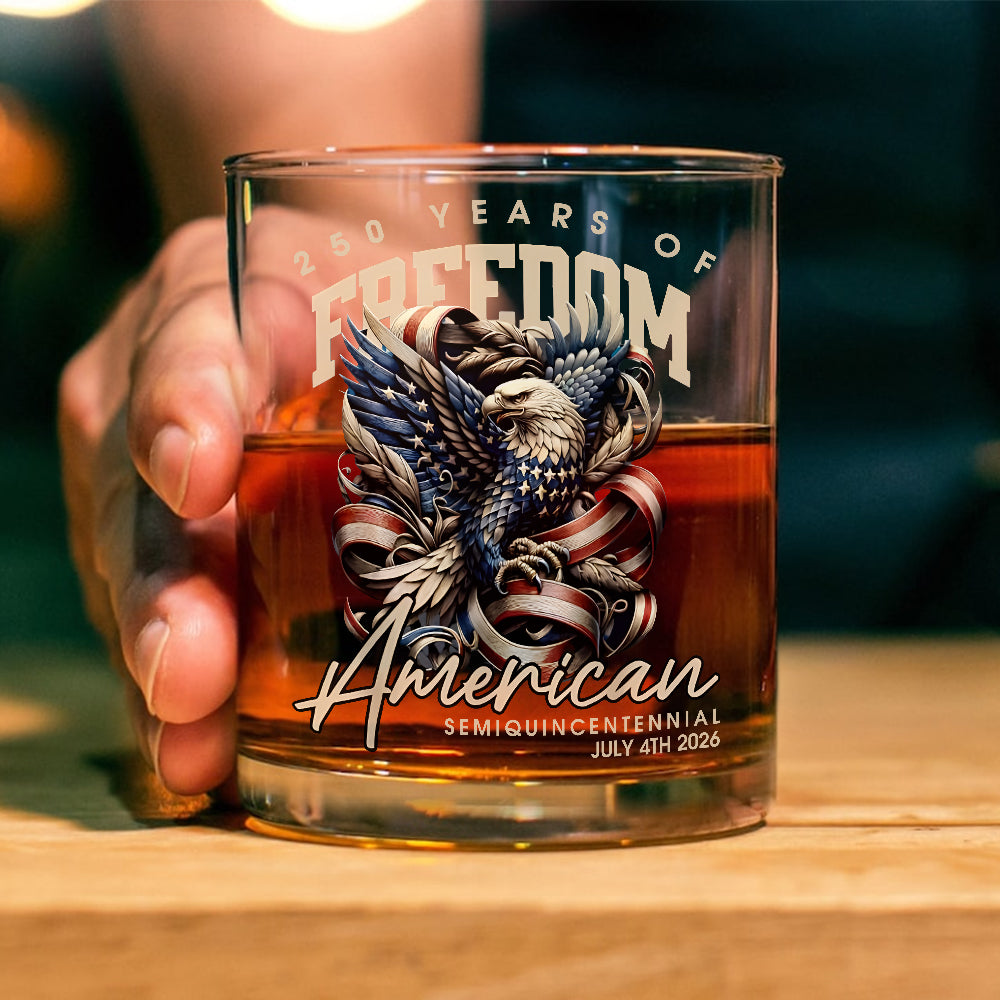 250 Years Of Freedome America Whiskey Glass TH10 894541