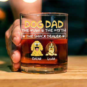 Dog Dad The Man The Myth The Snack Dealer Print Rock Glass Personalized Gift HO82 893704