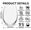The Dogmother, Dogfather With 250th USA Anniversary Personalized Wine Glass HO82 901216