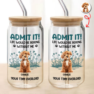 Custom Photo Admit It - Personalized Glass Can With Lid HO82 894670