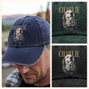 Custom Dog Photo Washed Denim Baseball Cap Vintage Style TH10 170387