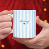 Personalized Custom Name Stripe Mug For Family TH10 170901