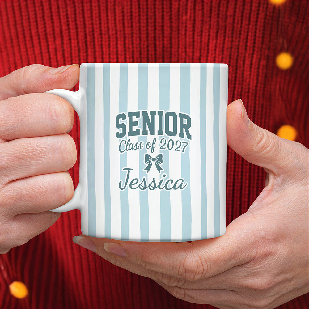 Personalized Class Of 2027 Stripe Mug For Senior TH10 170899
