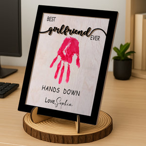 Personalized Best Couple Ever 2-Layered Wooden Plaque With Stand Valentine's Day TH10 896959