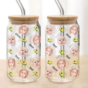 Custom Funny Baby Face Glass Can Father's Day Gift Mother's Day Gift CH07 895662