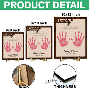 I'll Always Be Your Little Girl Gift For For Dad 2-Layered Wooden Plaque With Stand TH10 892981