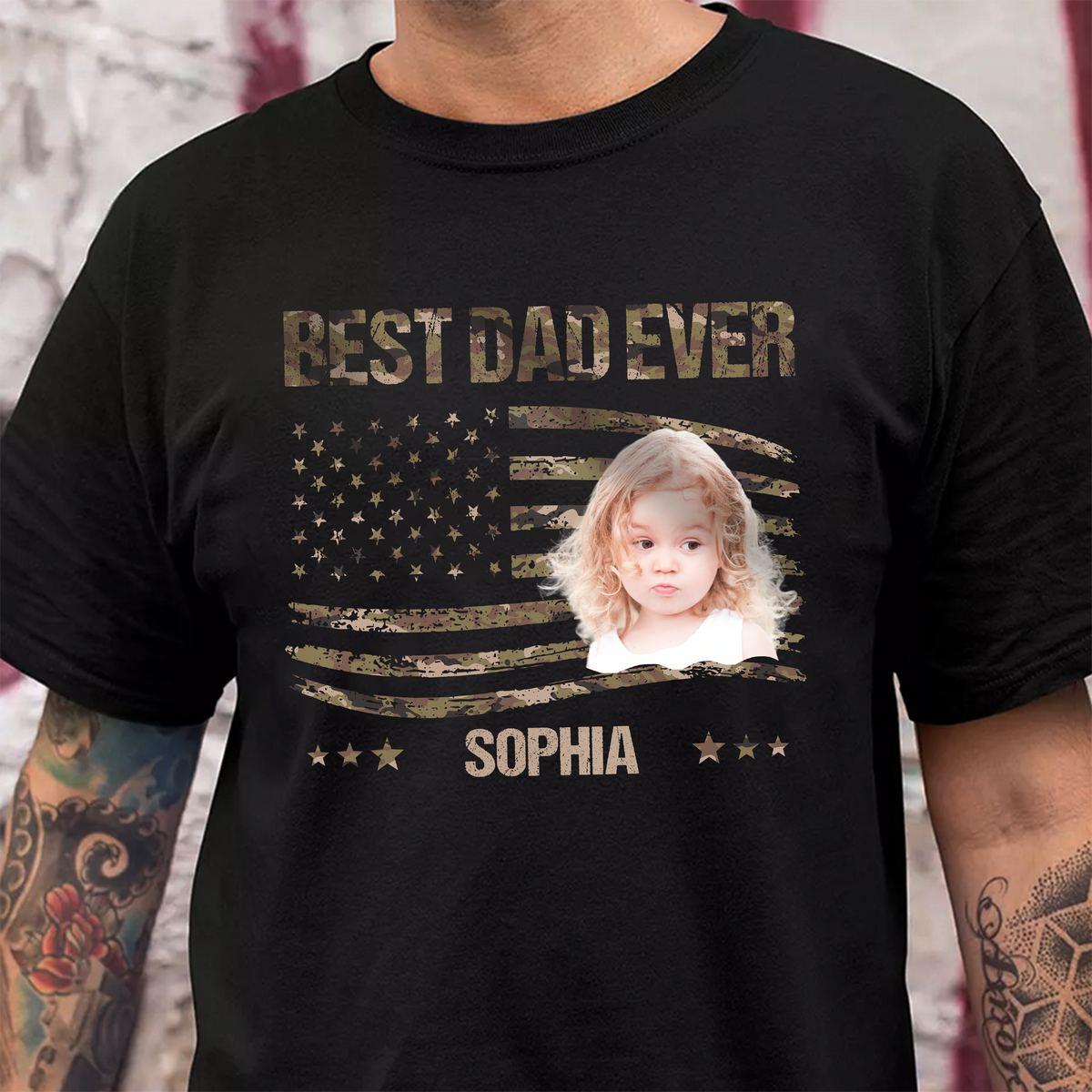 Custom Photo Best Dad Ever Shirt TH10 892931