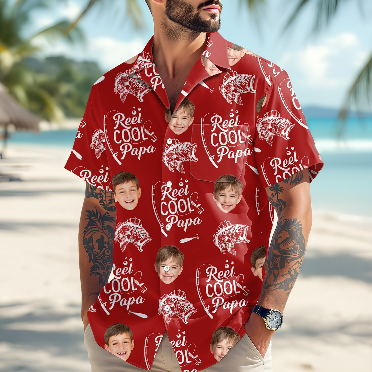 Custom Photo Reel Cool Dad Hawaii Shirt TH10 892767