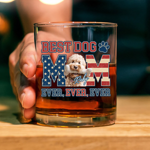 Custom Photo Best Dog Dad Ever Ever Ever Dog Whiskey Glass Gift For Father's Day, Birthday Gifts HO82 893934