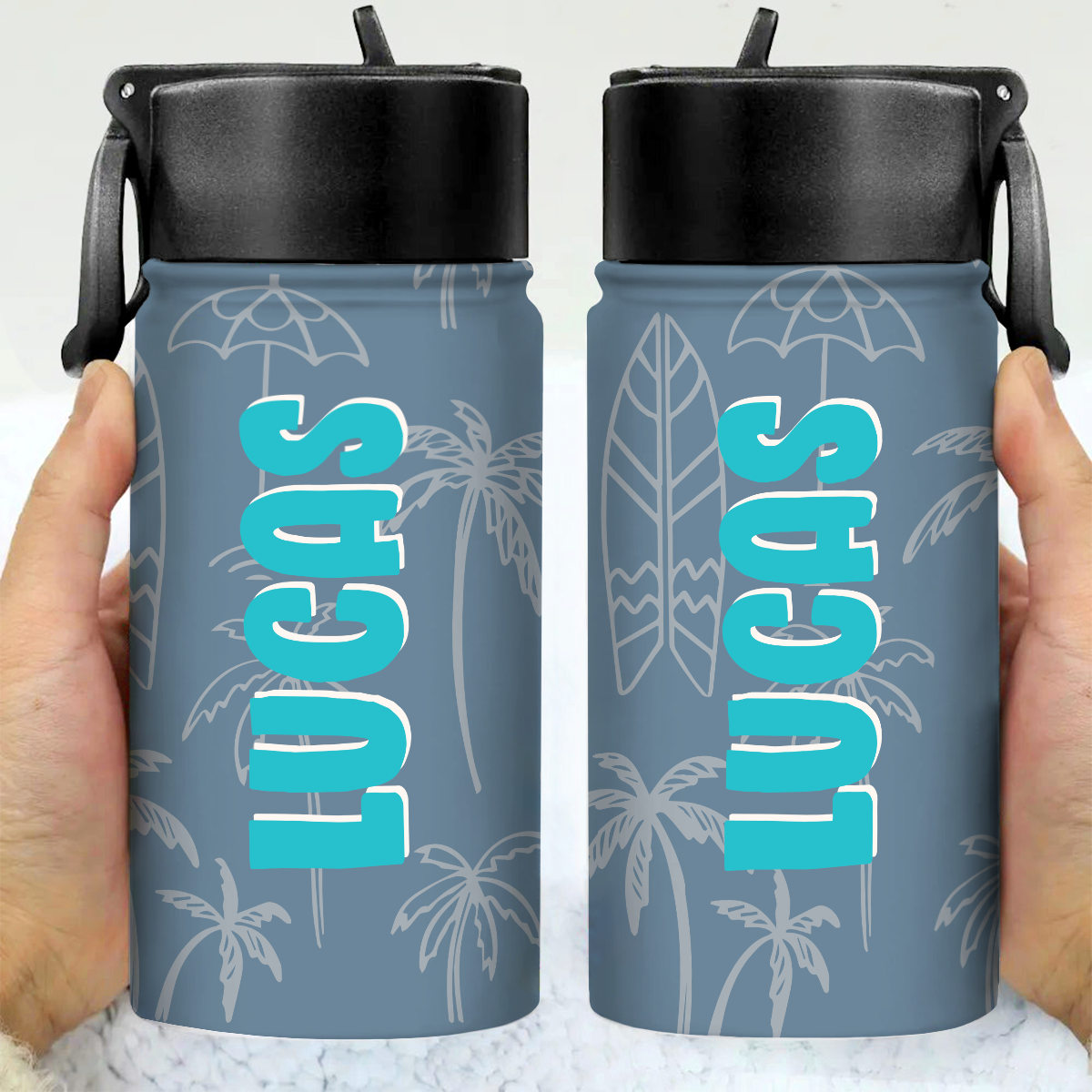 Custom Name Water Bottle With Straw For Kids TH10 894127