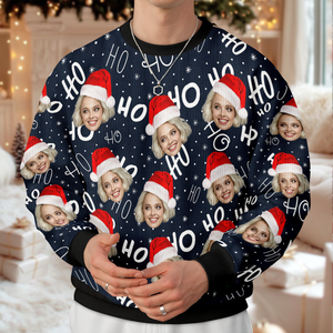 Custom Funny Face Christmas Ugly Sweater Family Gift For Family HA75 892894