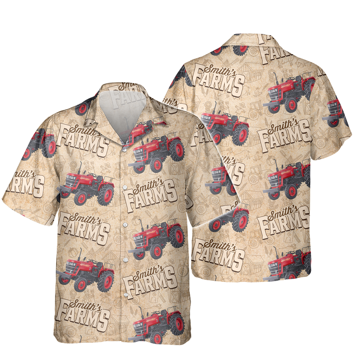 Custom Tractor Photo Hawaiian Shirt Gift For Farmer CH07 895794