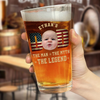 Custom Kid Photo - Dad, The Man The Myth The Legend Dad Beer Glass LM32 893531