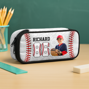 Custom Photo Baseball Lovers Pencil Case Personalized Back To School Gift CH07 896260