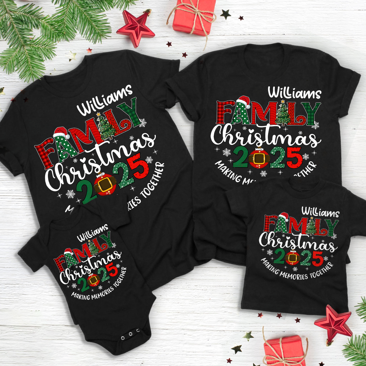 Making Memories Together  - Personalized Shirt Christmas Gift For Family HO82 900032