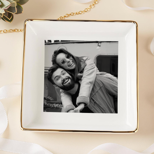 Custom Photo Jewelry Dish Gift For Couple TH10 896543