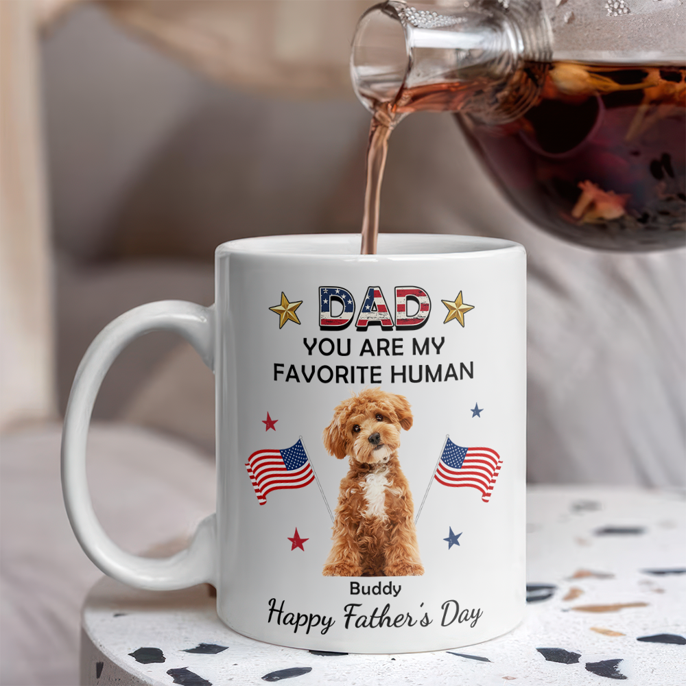 Custom You're My Favorite Flag America Mug for Dog Lovers LM32 899129