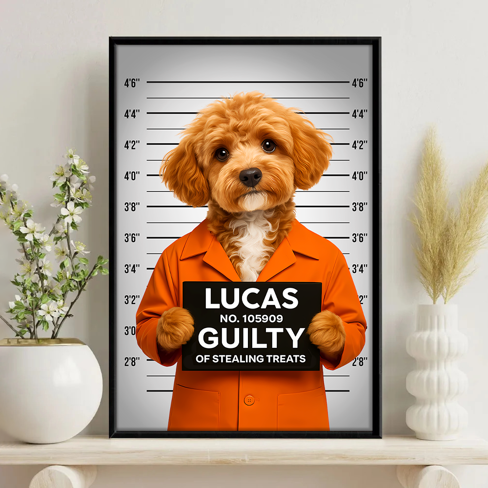 Custom Dog Photo Professional Treat Burglar Poster Gift For Dog Lovers HO82 894588