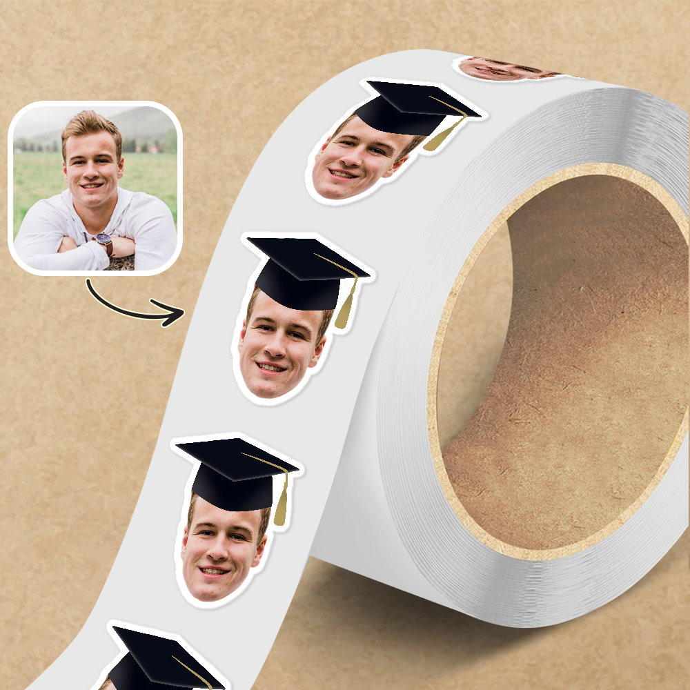Custom Face Photo Roll Sticker Graduation Gift TH10 898793