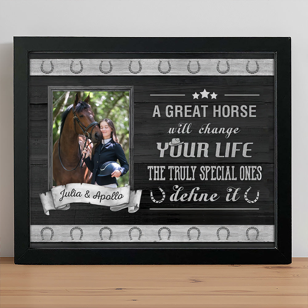 Custom Horse Photo Picture Frame Gift For Horse Lovers LM32 895885
