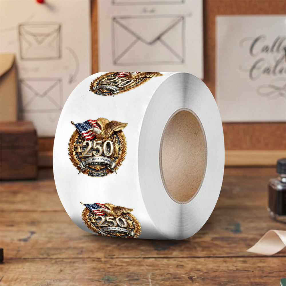 America 250th Anniversary Roll Sticker CH07 910596