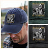Personalised Vintage Photo And Year Senior - Officially A Senior - My Last First Day Washed Denim Baseball Cap HA75 922070