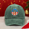 Free For 250 Years And Will Remain Free  Washed Denim Baseball Cap LM32 895153