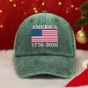 America 1776 - 2026 Washed Denim Baseball Cap TH10 894839