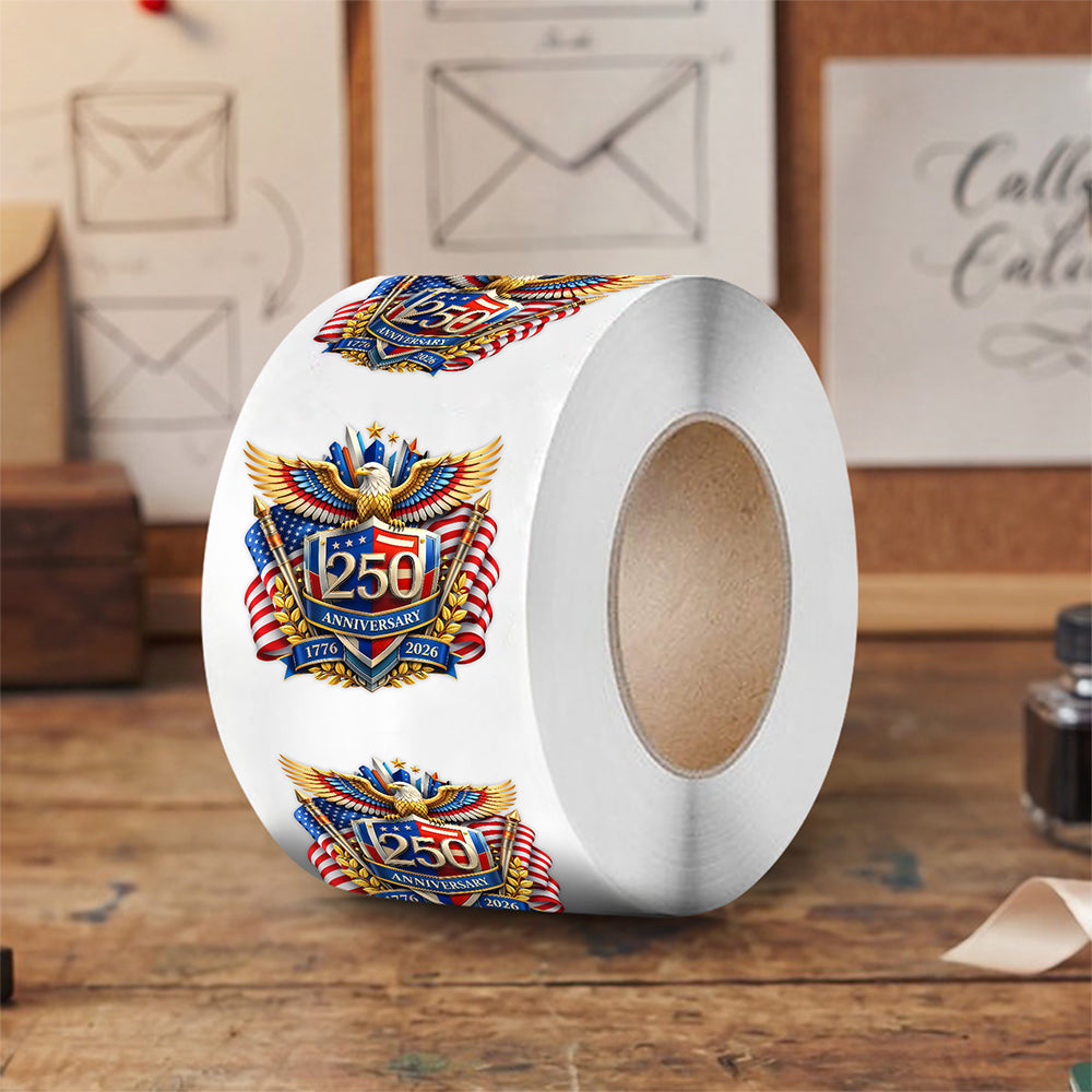 250 Years of Freedom America Anniversary Roll Sticker CH07 910598