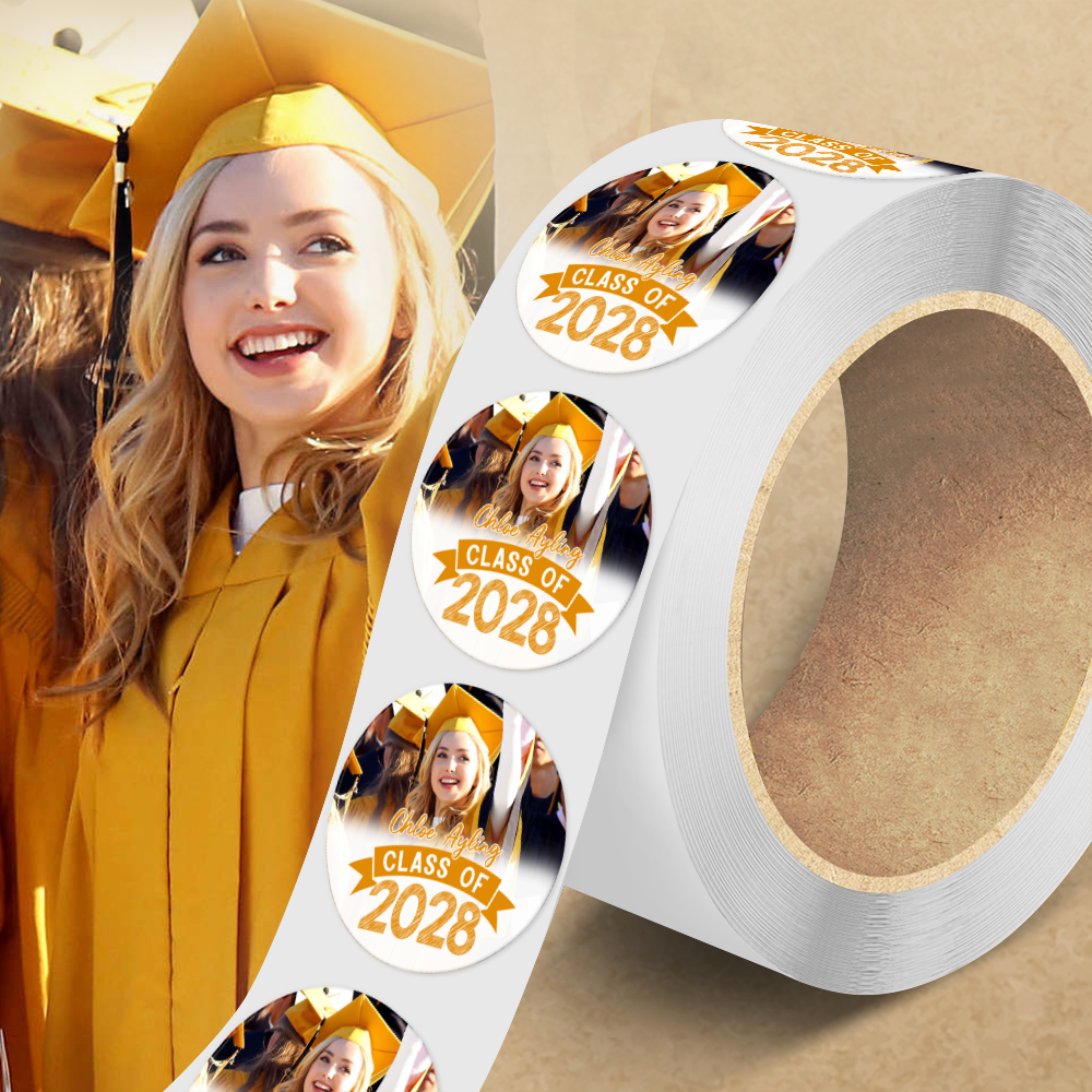 Custom Photo Graduation Class Of 2025 Roll Sticker TA29 890523
