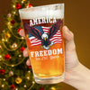 250 Years of Freedom America Patriotic Eagle Flag Print Beer Glass HA75 897348