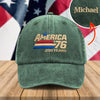 Custom Name America Anniversary Embroidered Baseball Cap TH10 169499