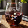 A Woman Cannot Survive On Wine Alone Dog Mom - Personalized Wine Glass CH07 895512