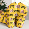 Custom Puppy Photo The Dog Father with Pawprints Design - Personalized Socks LM32 897279