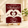 Custom Kids Names Our Kids Having You as Their Dad Is the Best Gift 2-Layered Wooden Plaque With Stand HA75 921422