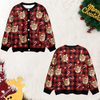 Custom Cat Photo Christmas Pattern Cardigan Christmas Gift HO82 900402