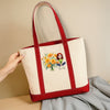 Personalized You Are Beautiful Flower Printed Monogram Beach Bag, Gift For Mom, Sister, Grandma, Mother's Day HO82 902018