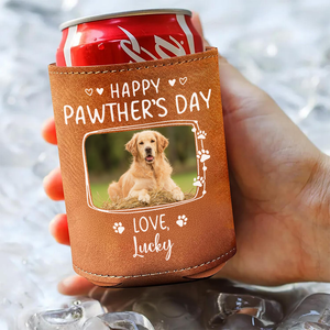 Custom Dog Cat Photo Happy Pawther’s Day Can Cooler Holder HA75 892554