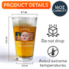 Custom Kid Photo - Dad, The Man The Myth The Legend Dad Beer Glass LM32 893531